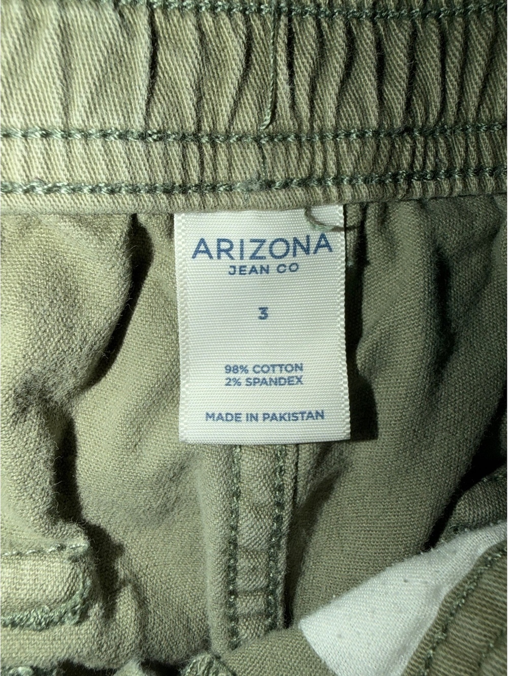 Arizona Jean Co Y2K Women's Sage Green Streetwear Cargo Pants - Picture 2 of 6